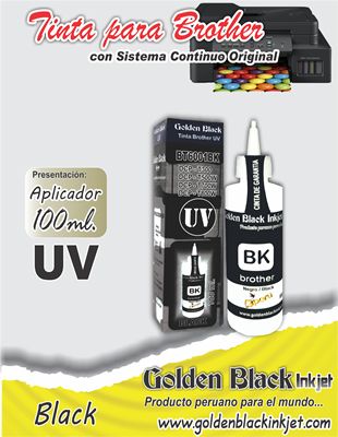 Tinta UV, Frasco 100ml.